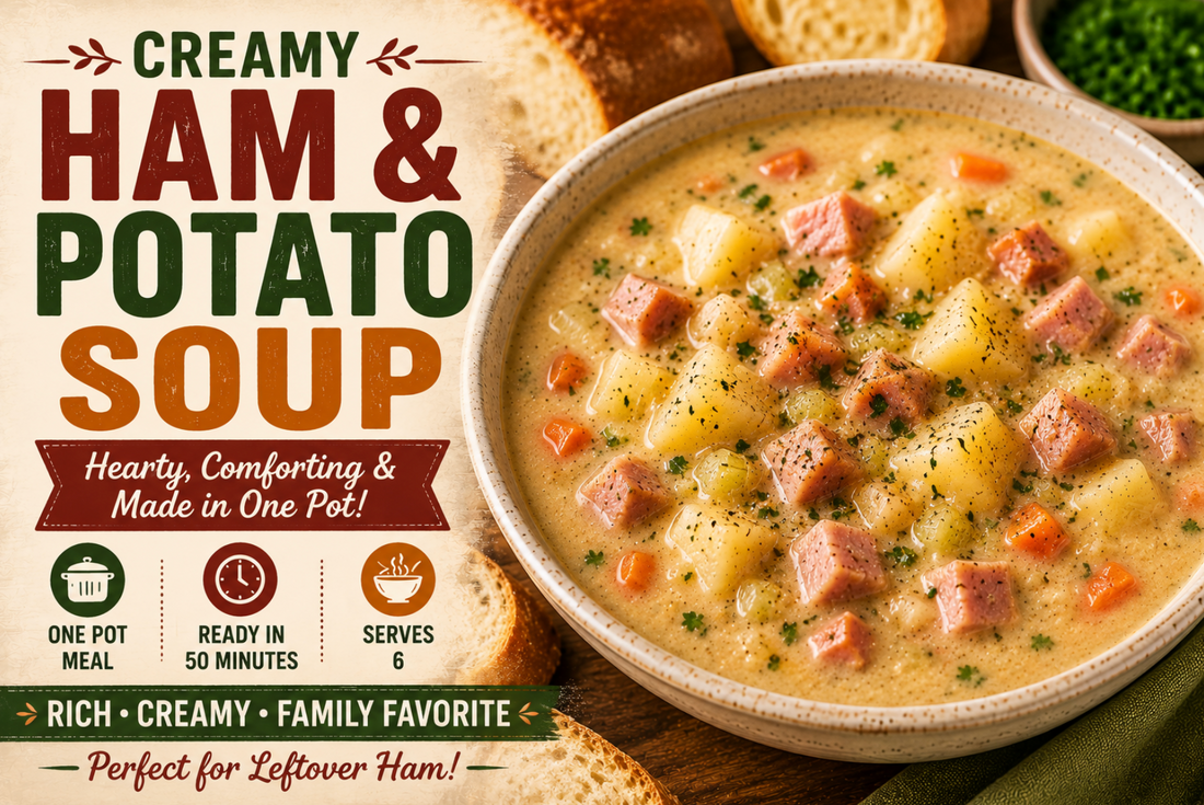 Creamy Ham and Potato Soup Recipe – Easy One-Pot Comfort Food