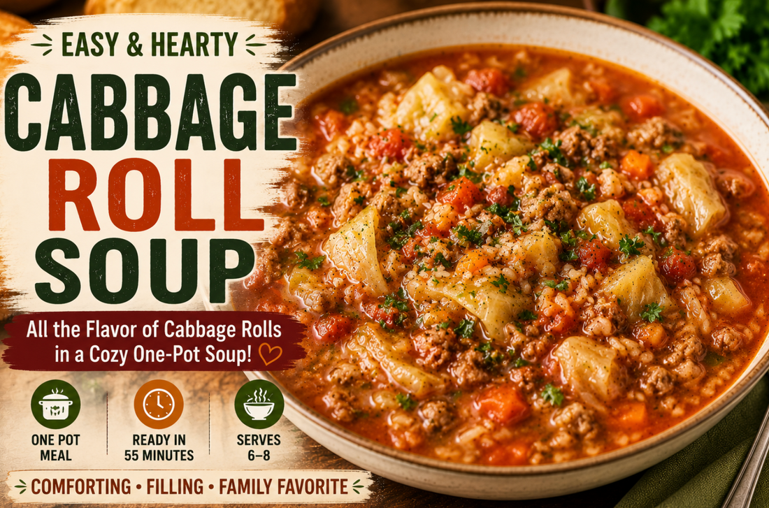 Easy Cabbage Roll Soup Recipe – Hearty One-Pot Dinner