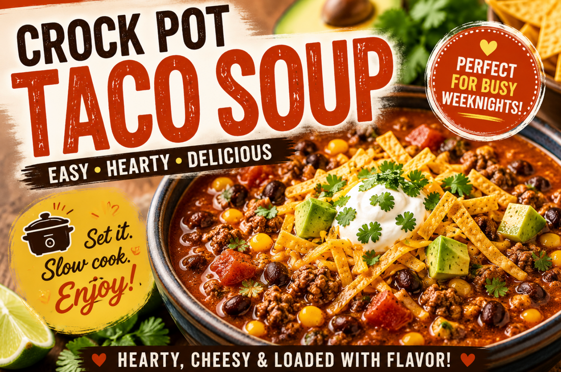 Crock Pot Taco Soup Recipe – Easy Slow Cooker Dinner