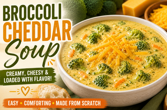 Broccoli Cheddar Soup Recipe | Easy Creamy Cheesy Fall Meal