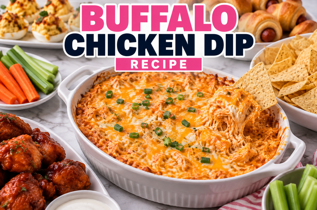 Buffalo Chicken Dip Recipe (Easy Creamy Game Day Appetizer)