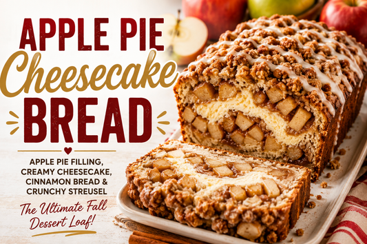Apple Pie Cheesecake Bread Recipe | Moist Creamy Dessert Loaf