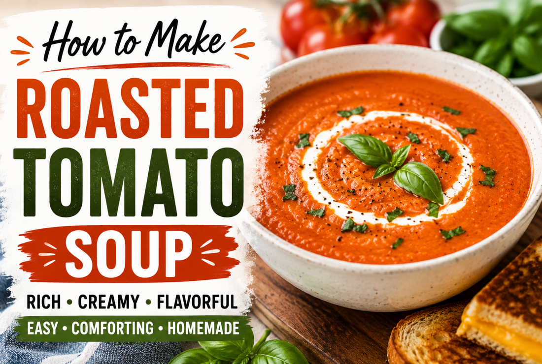 Roasted Tomato Soup Recipe – Easy Creamy Homemade Fall Meal