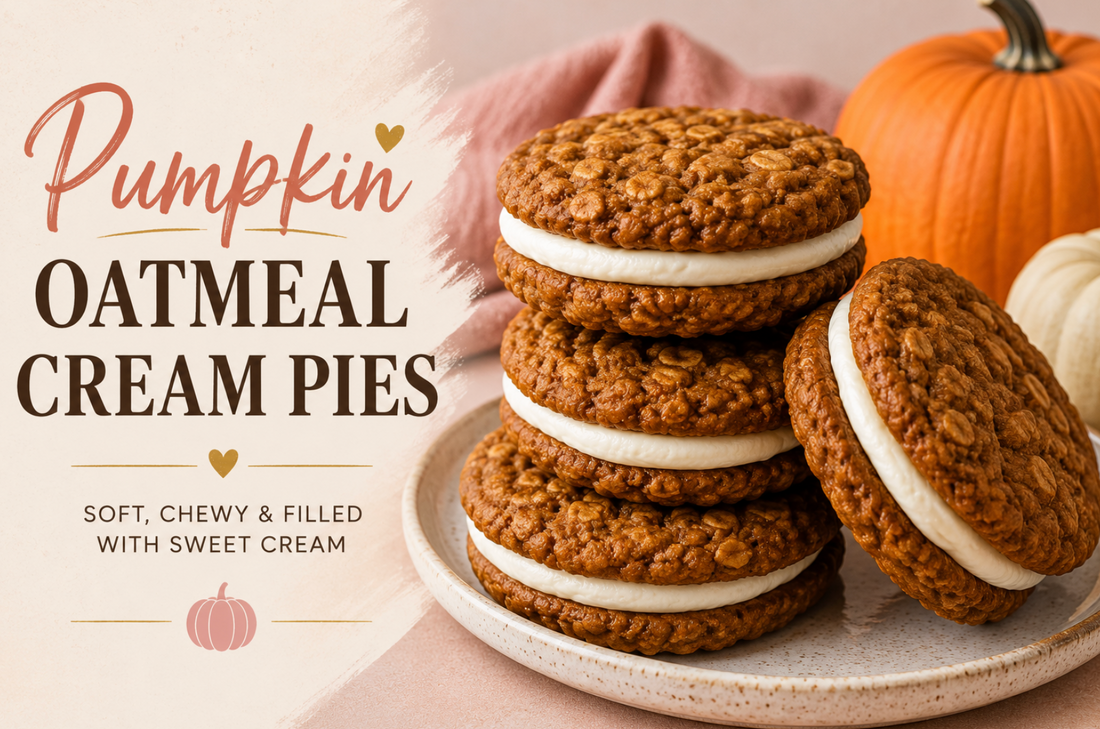 Pumpkin Oatmeal Cream Pies – Soft Chewy Fall Cookie Hand Pie Recipe