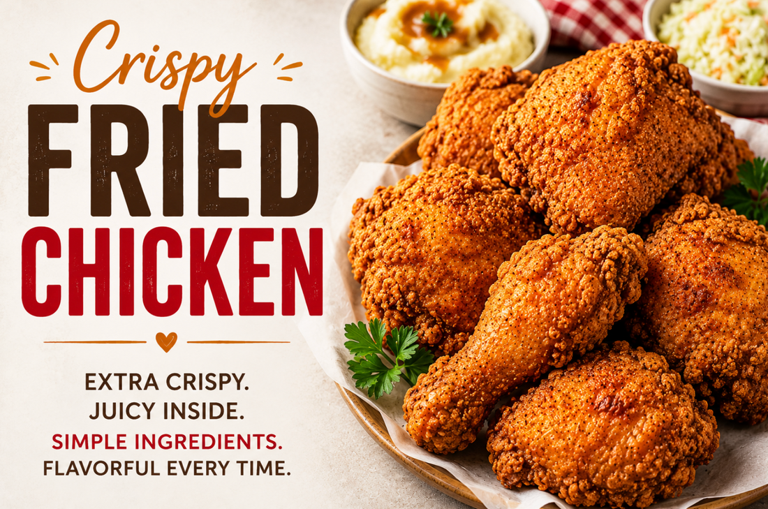 Crispy Fried Chicken Recipe (Easy Juicy Southern Favorite)
