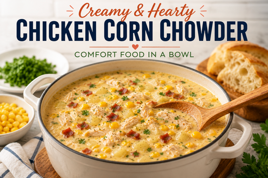 Chicken Corn Chowder Recipe | Easy Hearty Creamy Fall Soup