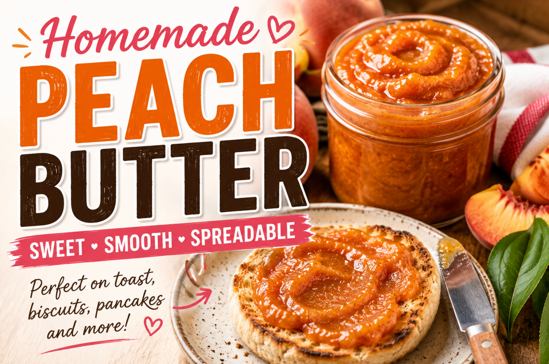 Peach Butter Recipe | Easy  Homemade Breakfast Spread