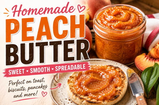 Peach Butter Recipe | Easy  Homemade Breakfast Spread