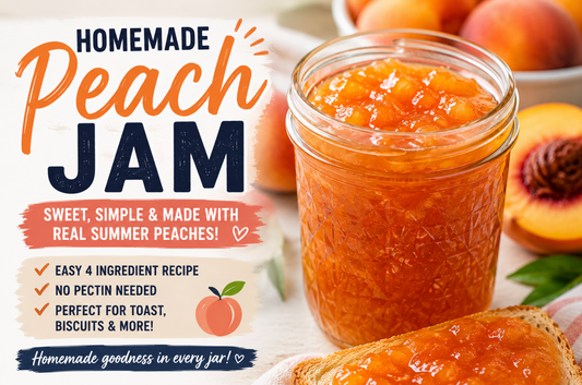 Peach Jam Preserves Recipe – Easy Homemade Fruit Spread