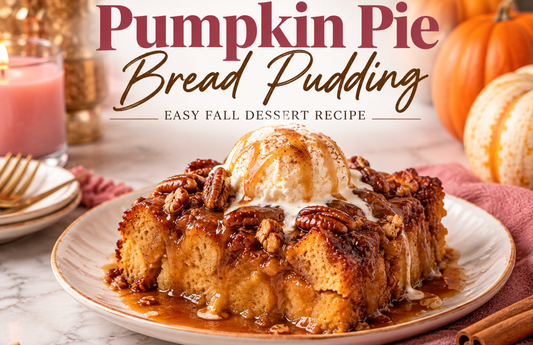 Pumpkin Pie Bread Pudding | Easy Fall Dessert Recipe