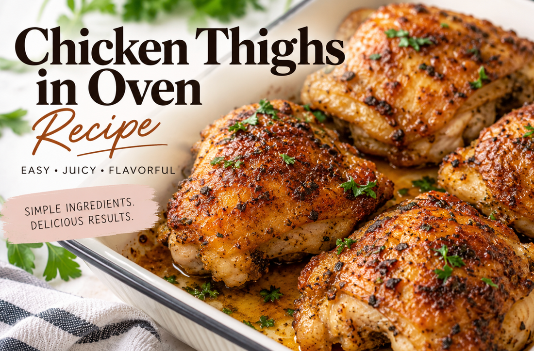 Chicken Thighs in Oven Recipe: Easy Juicy Baked Chicken Thighs