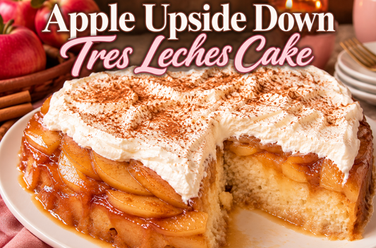 Apple Upside Down Tres Leches Cake (Easy Fall Recipe)