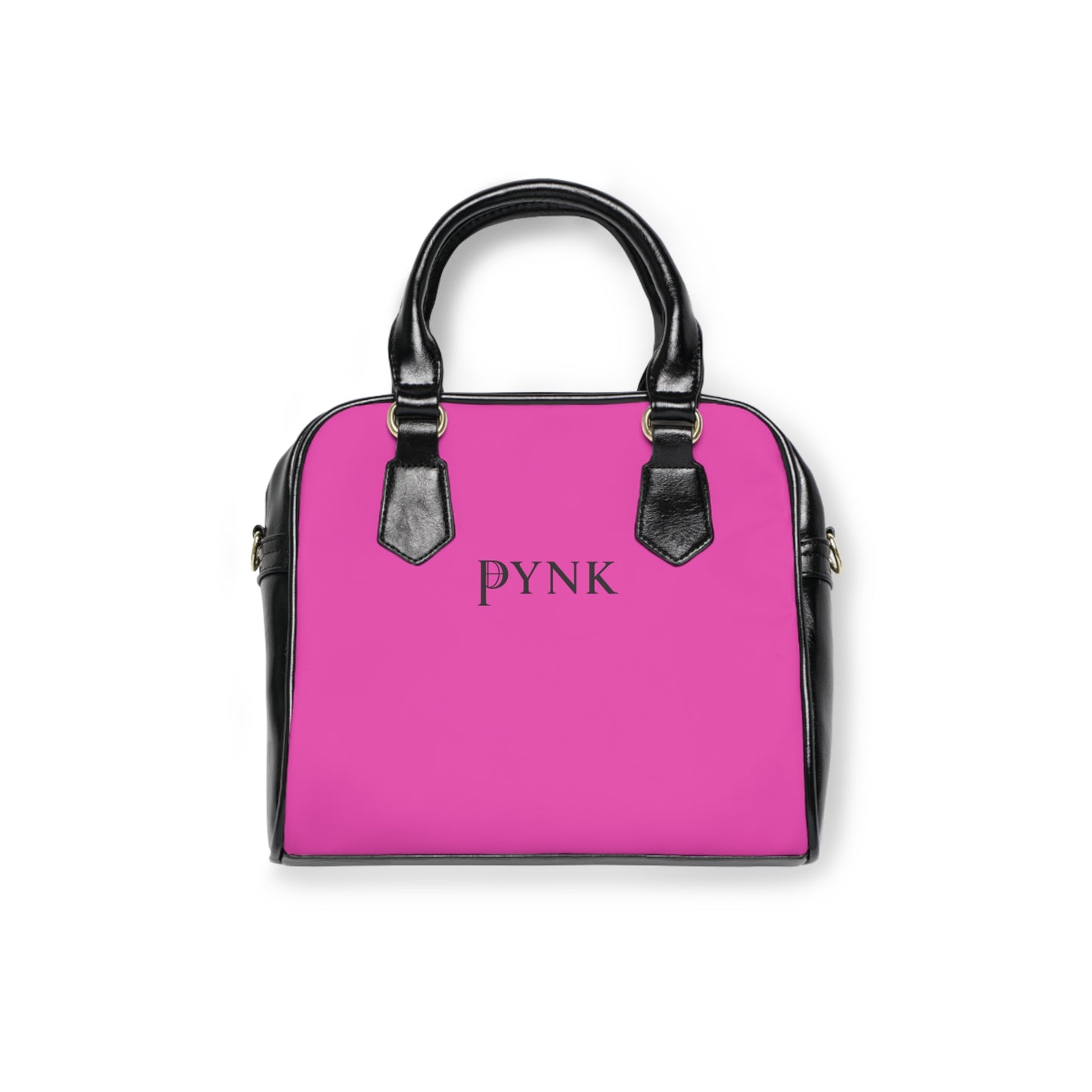 PYNK Monogram Satchel - Pink Tote Shoulder Handbag