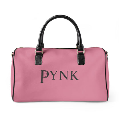 PYNK Travel Bag — Pink Faux Leather Weekender Duffle