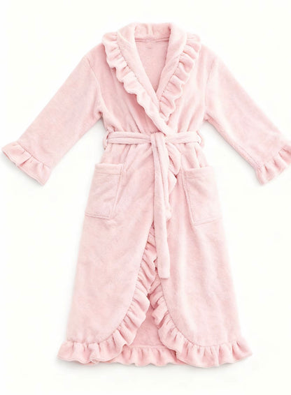 Princess Pynk Luxury Ruffle Plush Robe
