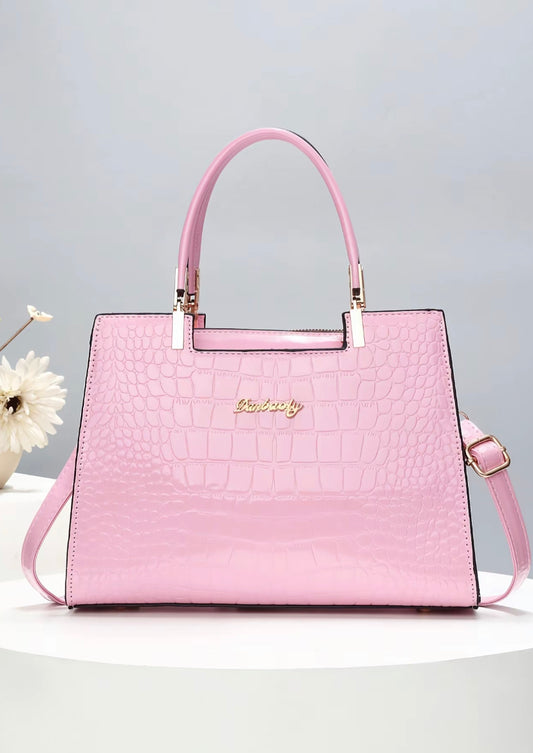Princess Pink Crocodile Purse