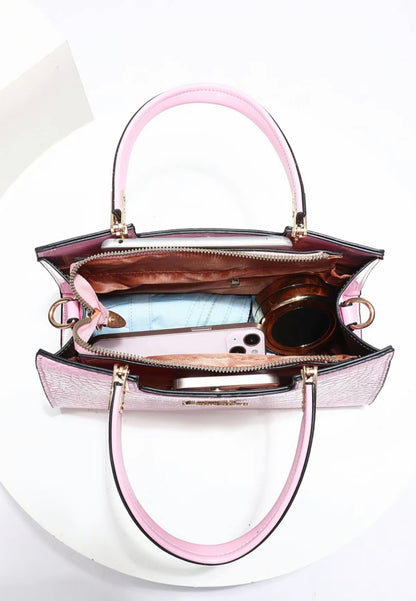 Princess Pink Crocodile Purse